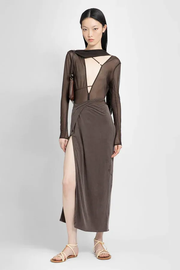Le Abanaba Semi-Sheer Bodysuit