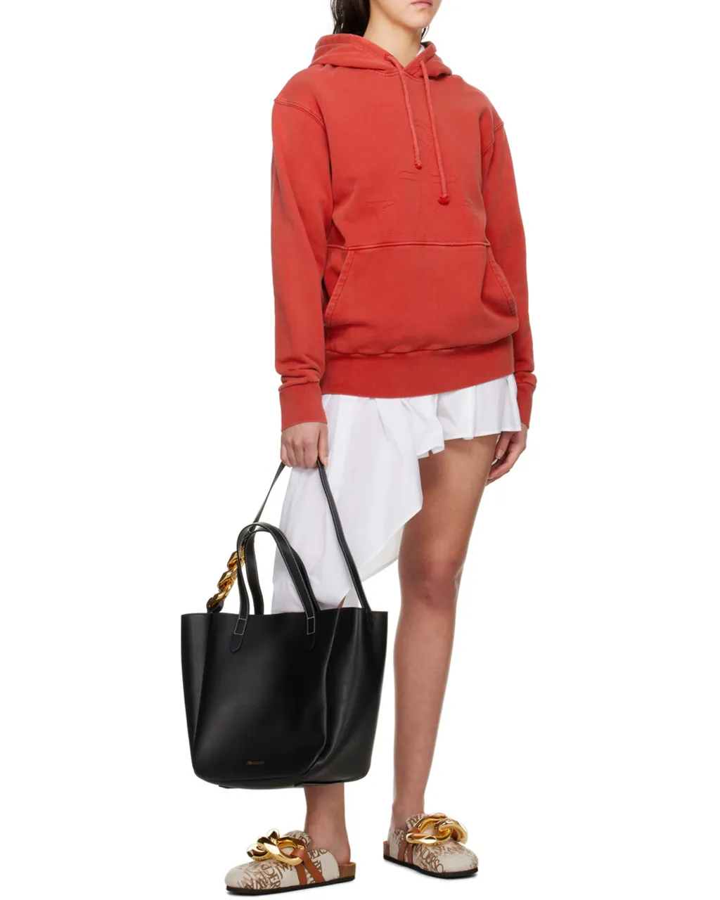 Chain Detailed Slip-On Mules
