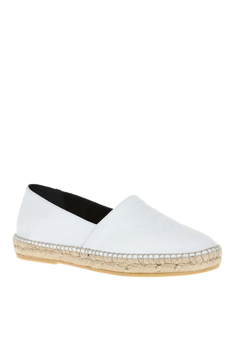 Tiger Head Pattern Straw Woven Business Casual Shoes