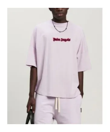 Logo Embroidered Drop Shoulder T-Shirt