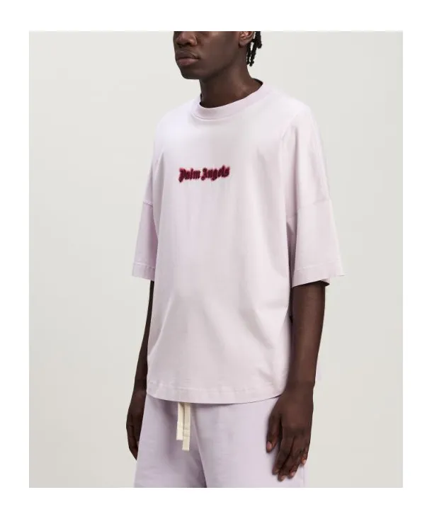 Logo Embroidered Drop Shoulder T-Shirt