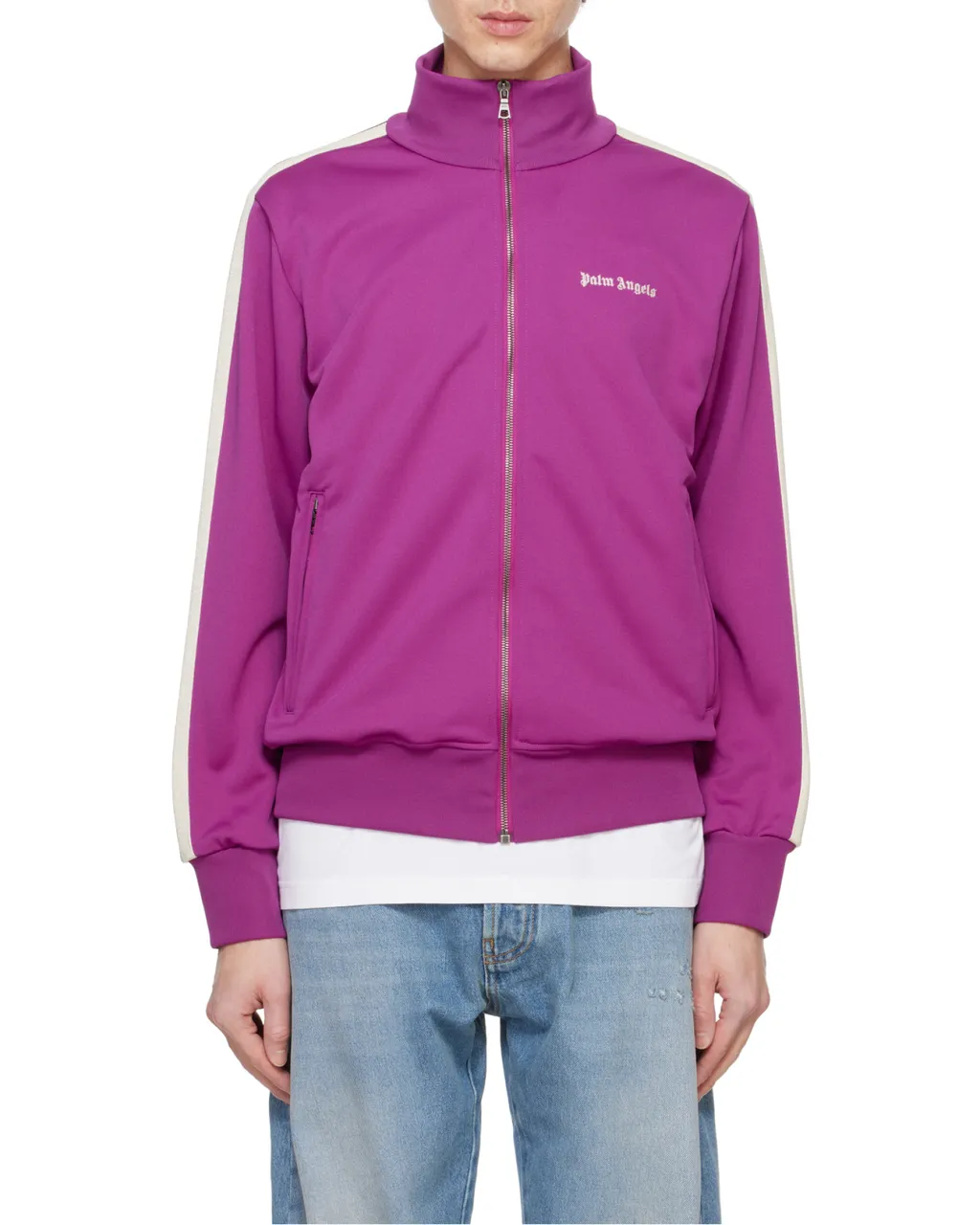 Logo Embroidered High Neck Jacket