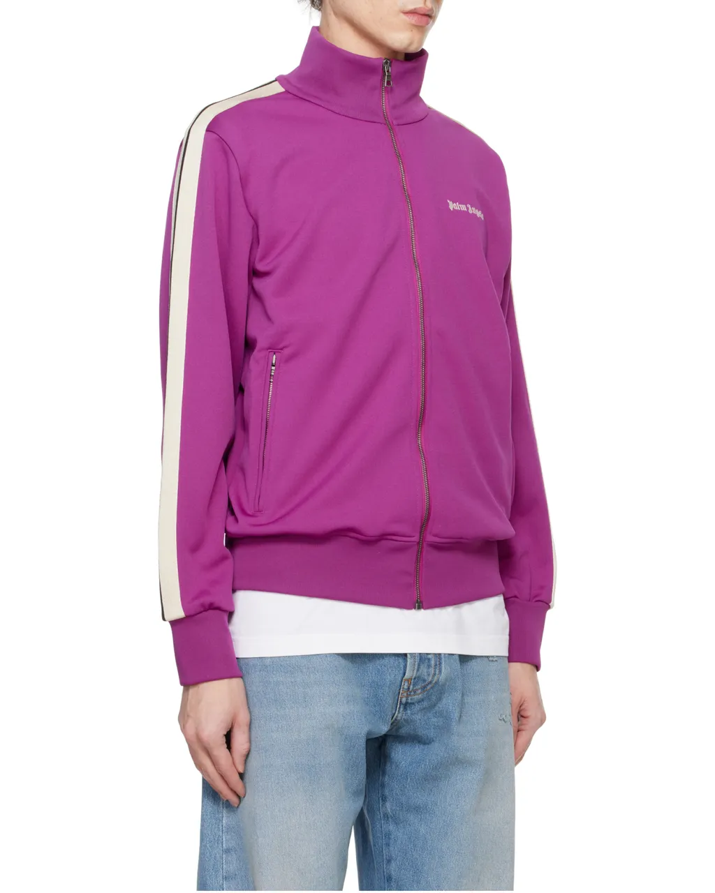 Logo Embroidered High Neck Jacket