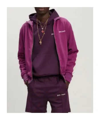 Logo Embroidered High Neck Jacket