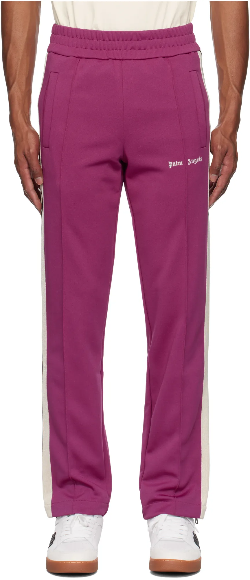 Logo Embroidered Straight Leg Track Pants