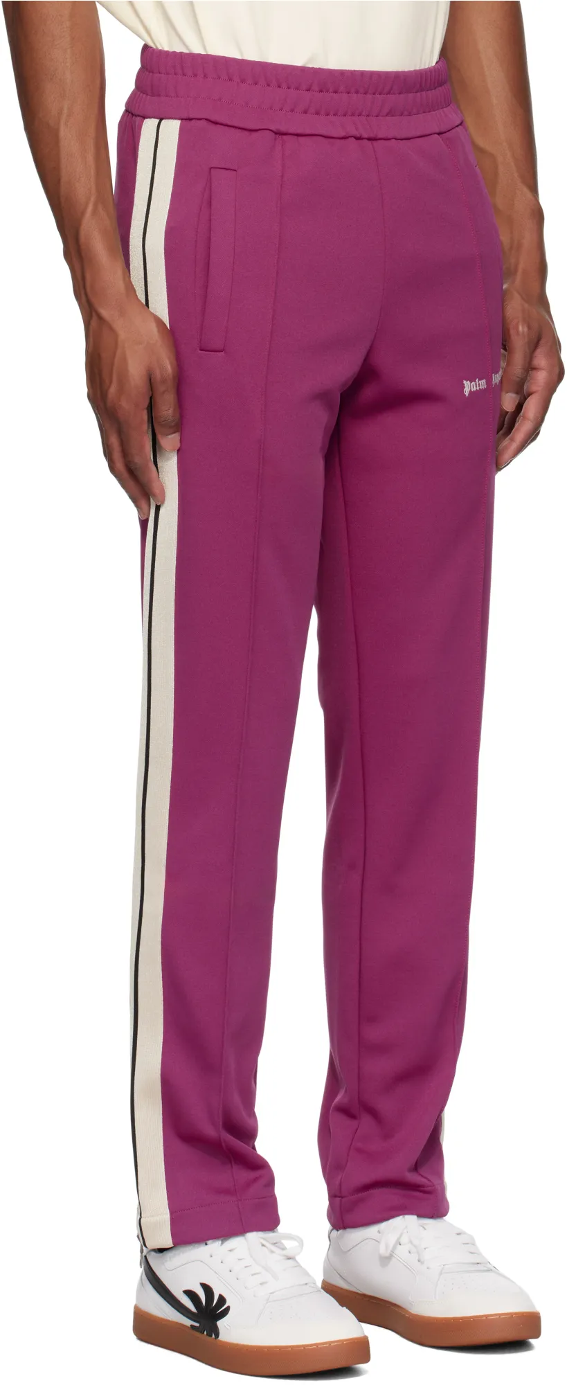 Logo Embroidered Straight Leg Track Pants