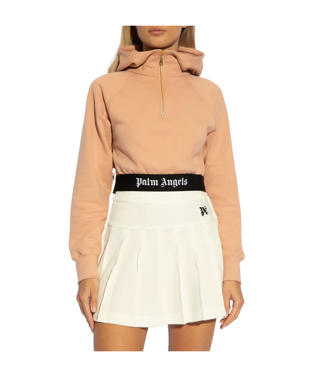 Logo Waist Cropped Sweatshirt