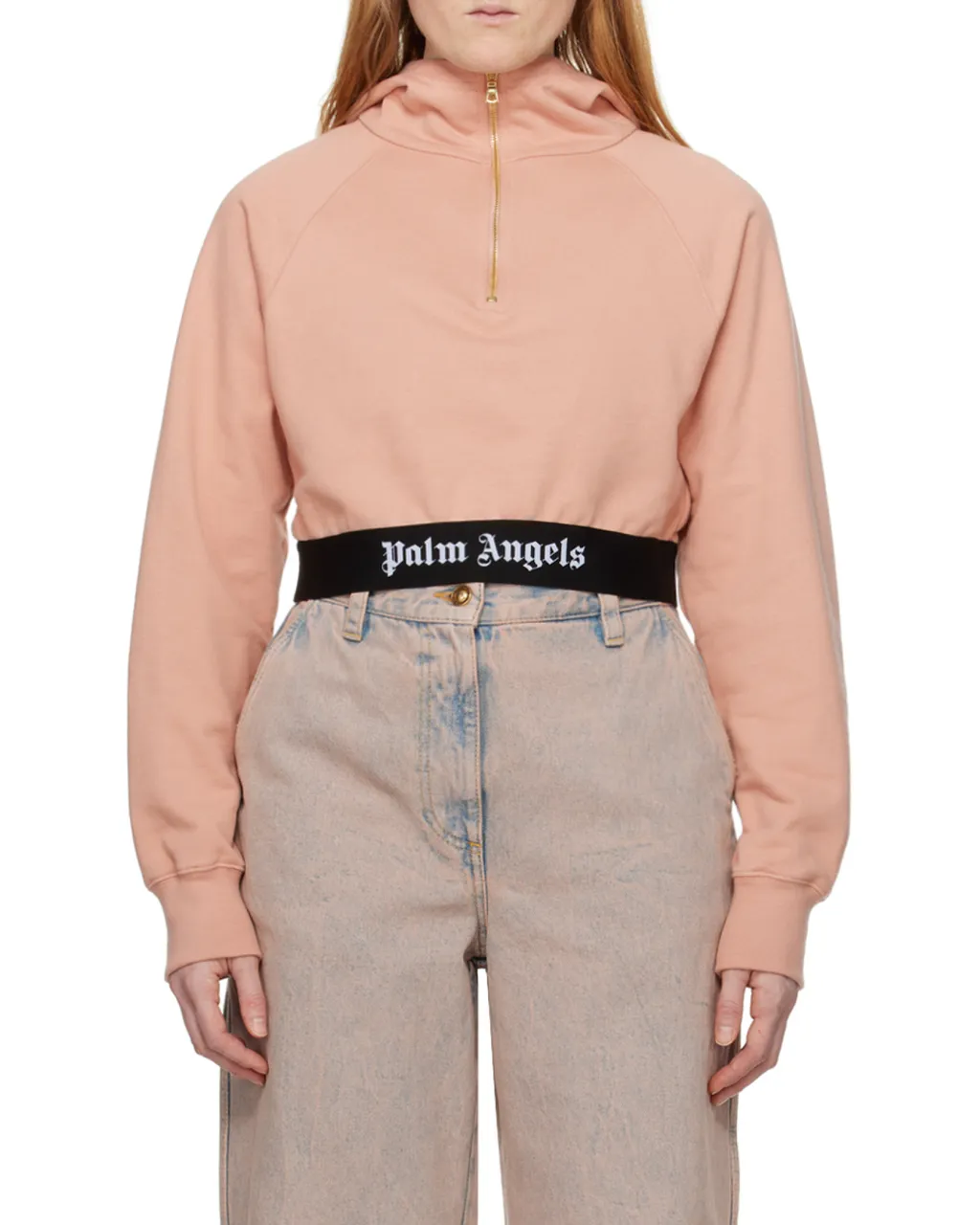 Logo Waist Cropped Sweatshirt