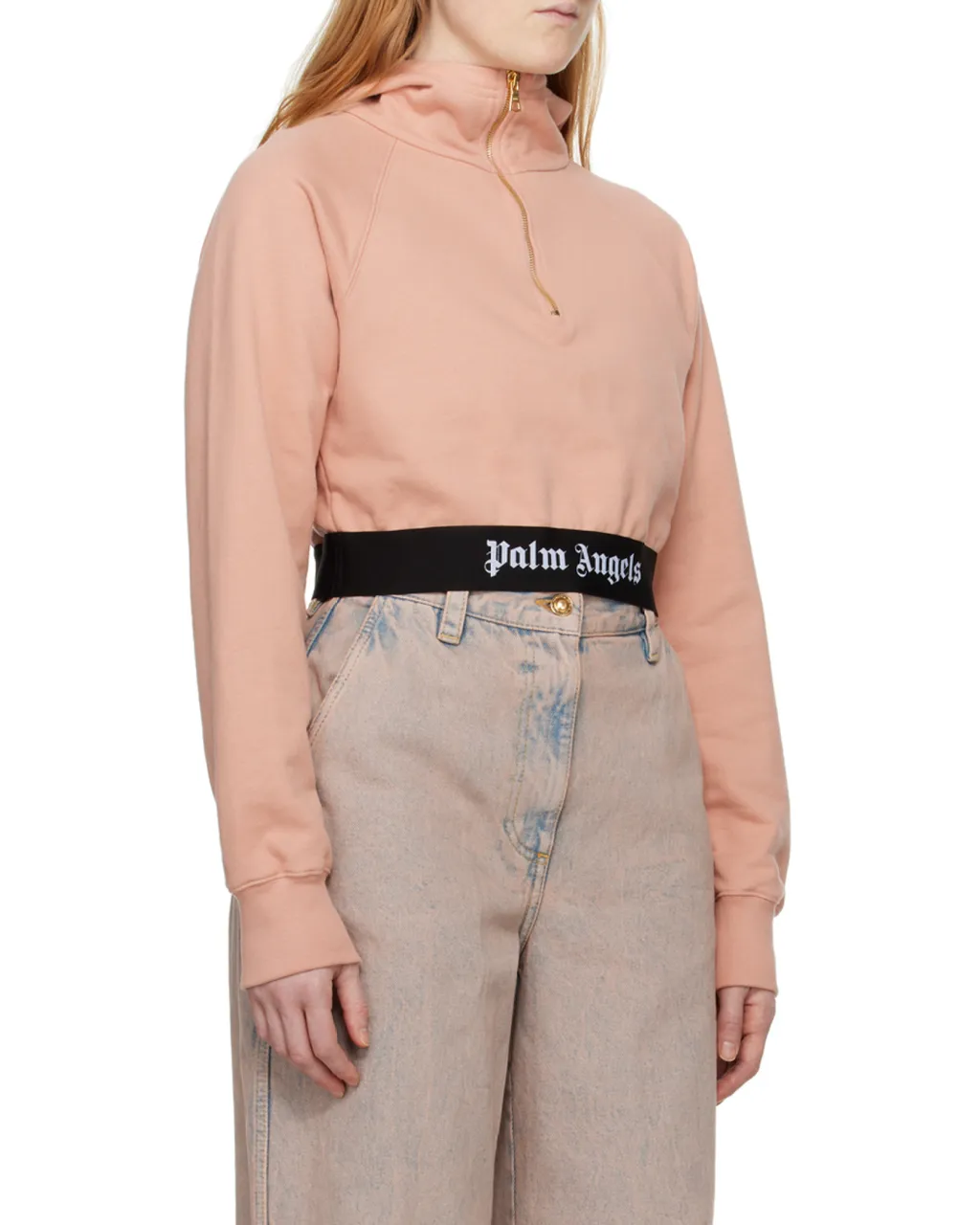 Logo Waist Cropped Sweatshirt