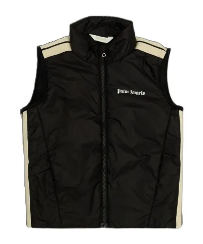 Logo Printed Zip-Up Padded Gilet