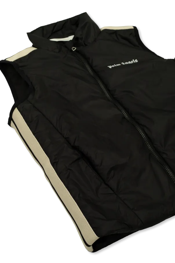 Logo Printed Zip-Up Padded Gilet