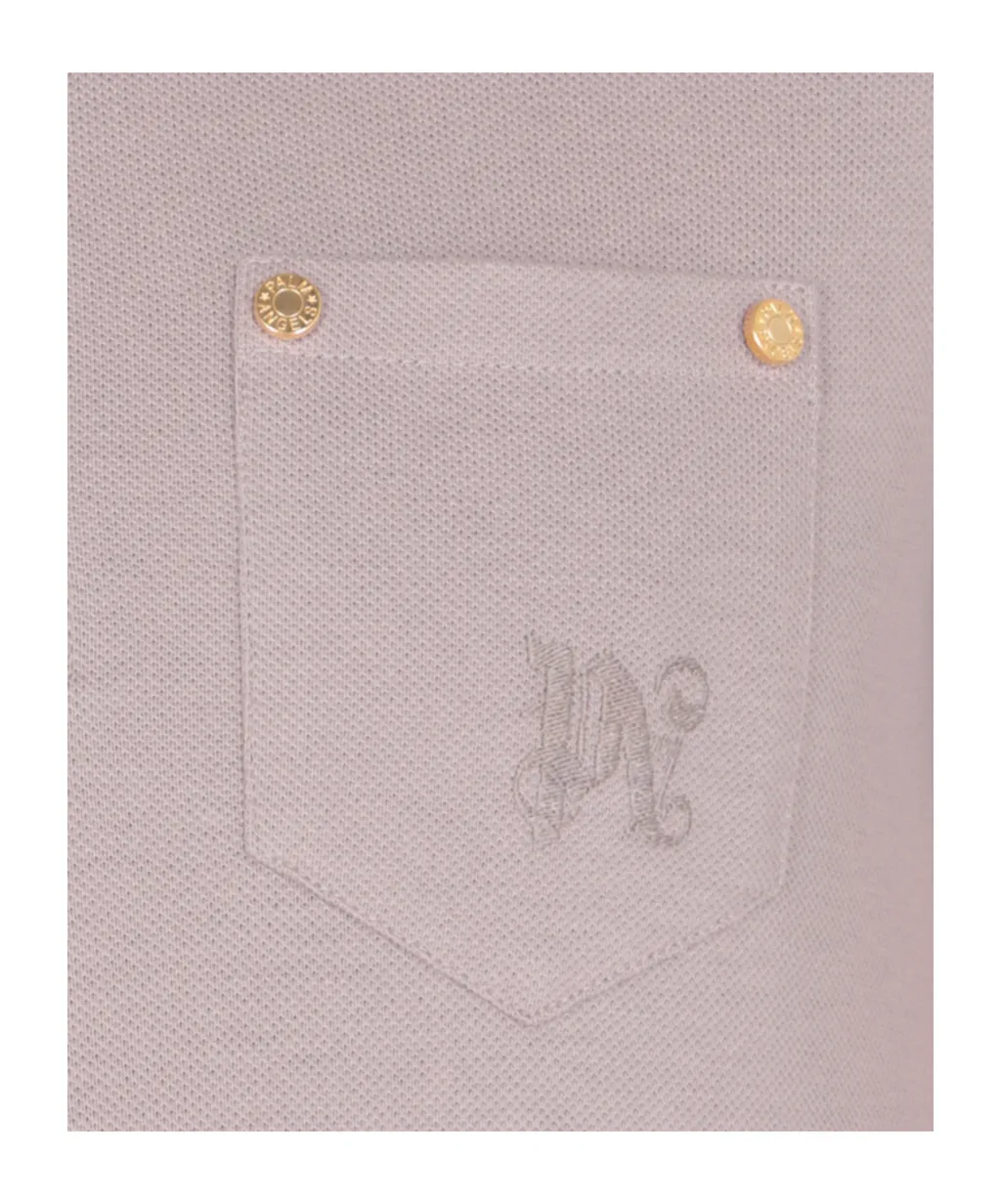 Logo Embroidered Mini Polo Dress