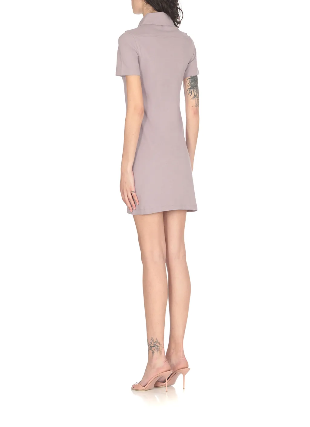 Logo Embroidered Mini Polo Dress
