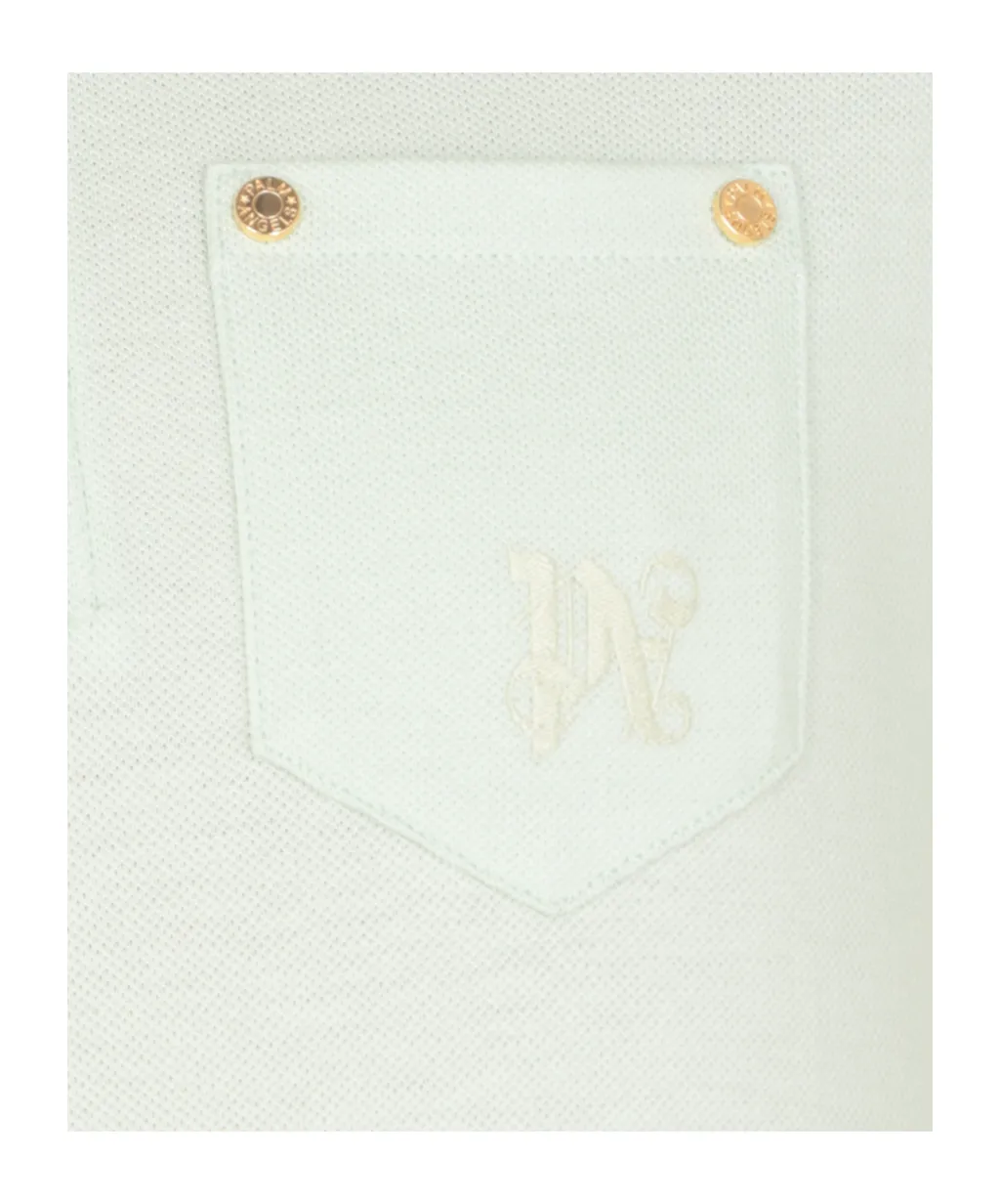 Logo Embroidered Mini Polo Dress