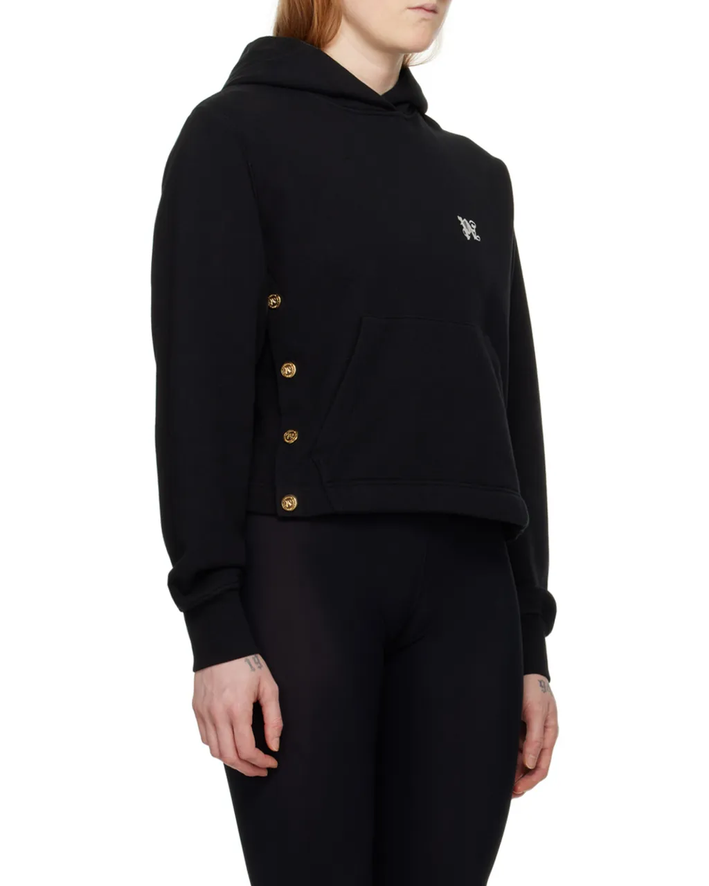Pa Button Detailed Hoodie