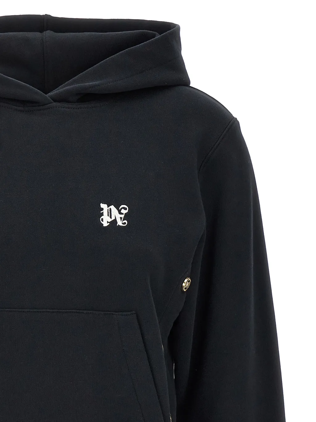 Pa Button Detailed Hoodie
