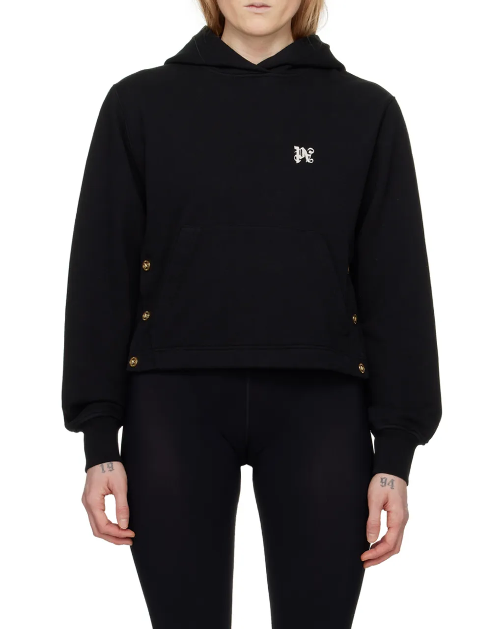 Pa Button Detailed Hoodie