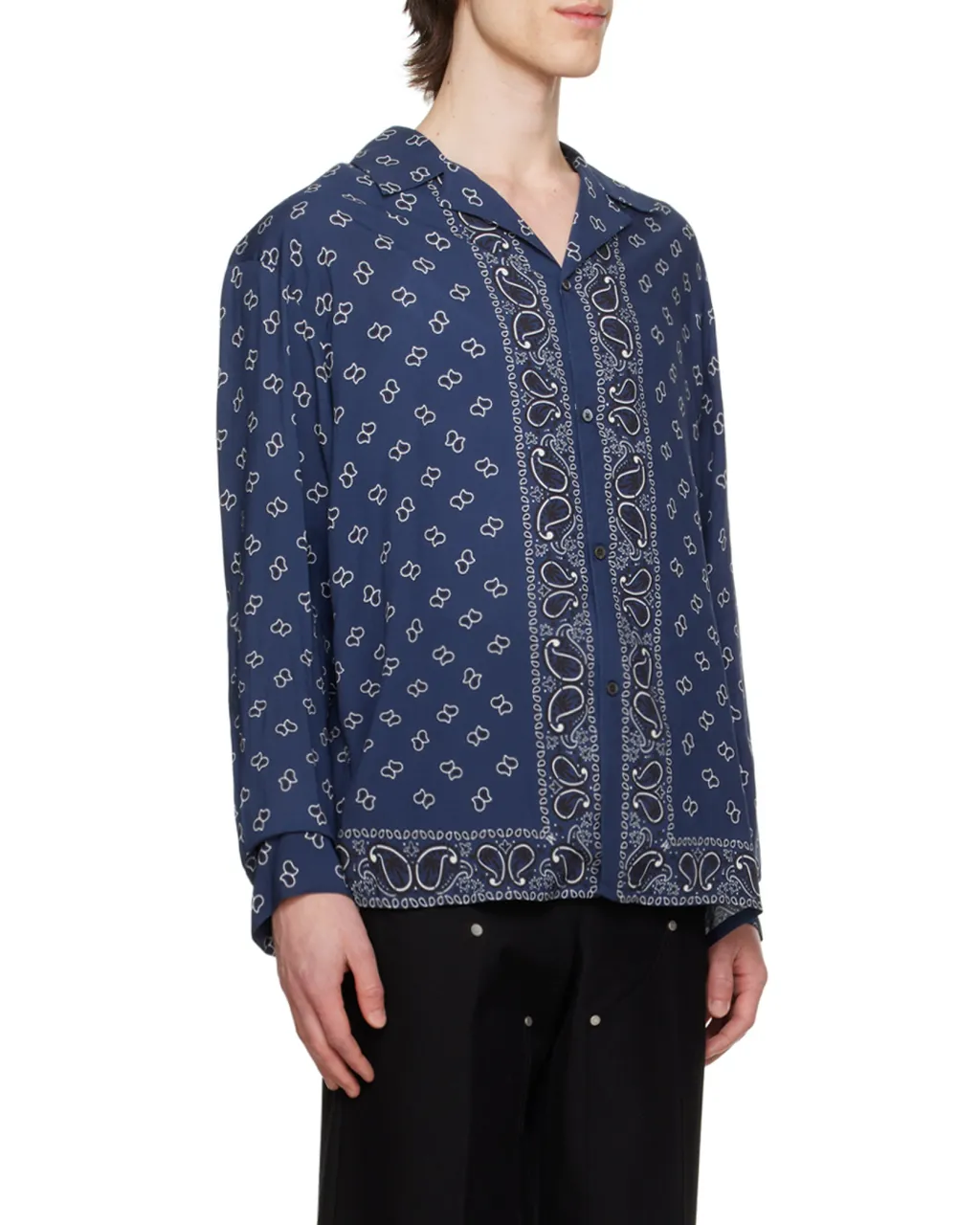 Paisley-Printed Buttoned Shirt