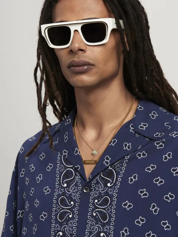 Paisley-Printed Buttoned Shirt