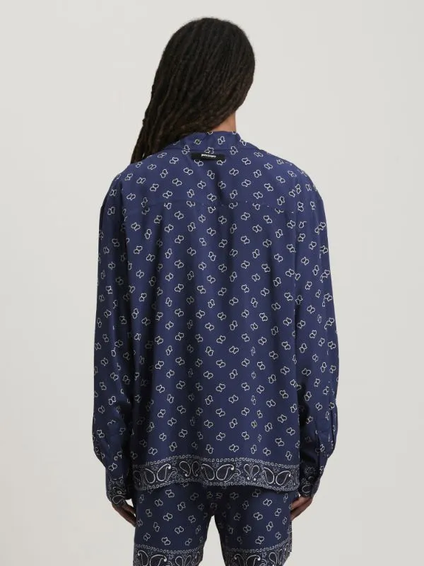 Paisley-Printed Buttoned Shirt