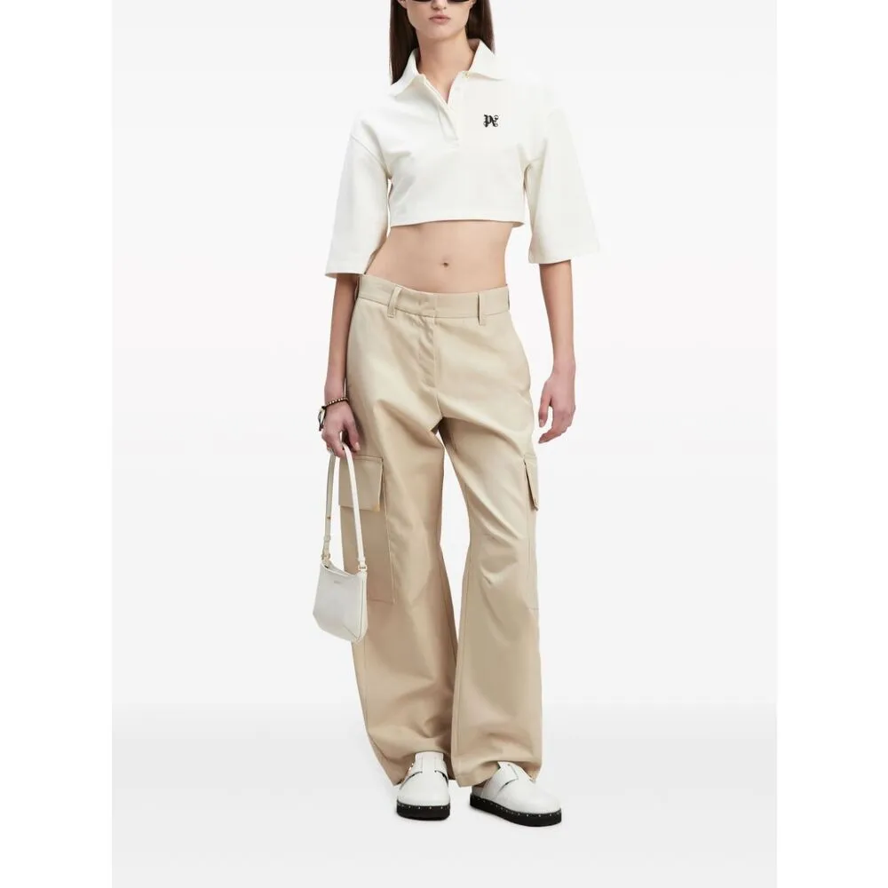 Carrot-Cut Mid-Rise Trousers