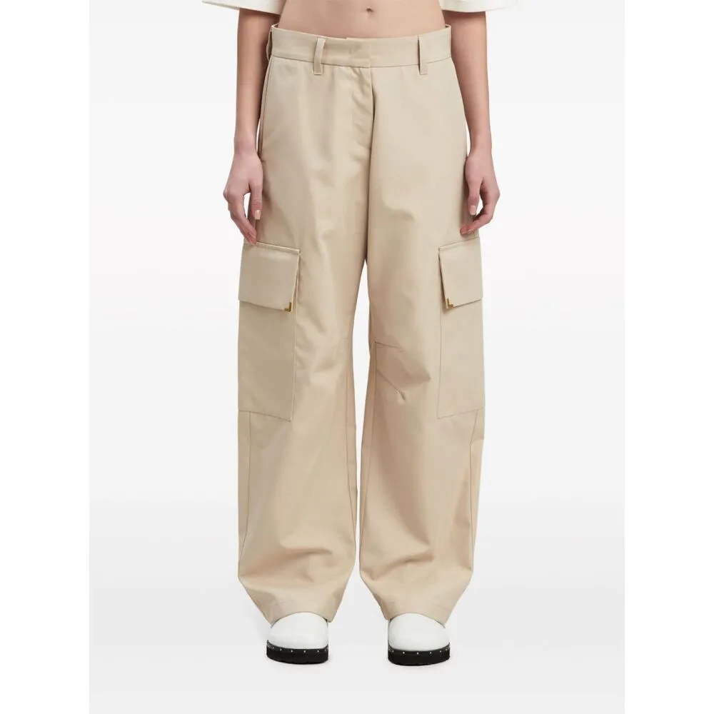 Carrot-Cut Mid-Rise Trousers