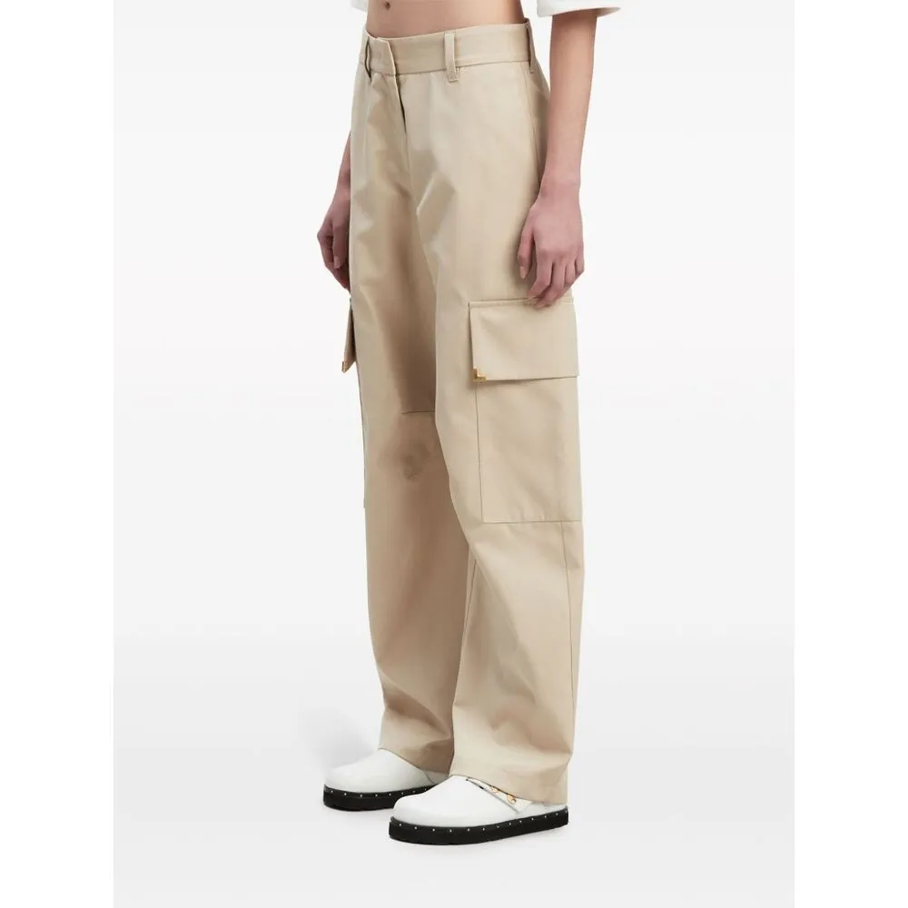 Carrot-Cut Mid-Rise Trousers