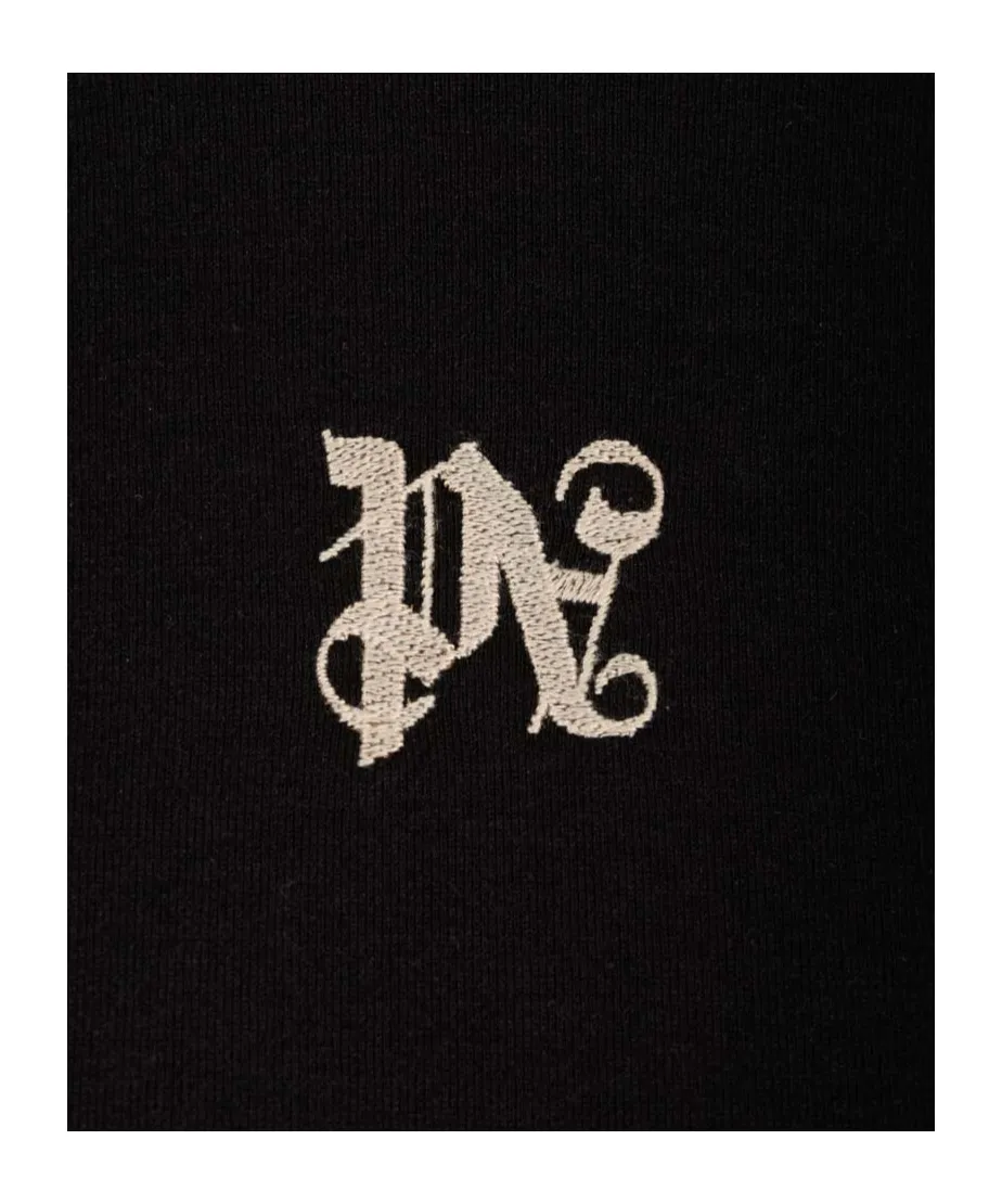 Pa Monogram Embroidered Crewneck T-Shirt