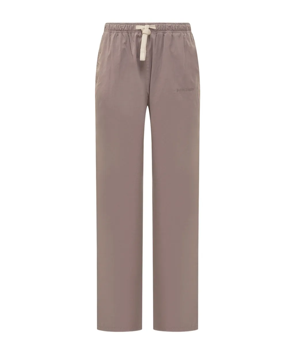 Logo Embroidered Drawstring Pants