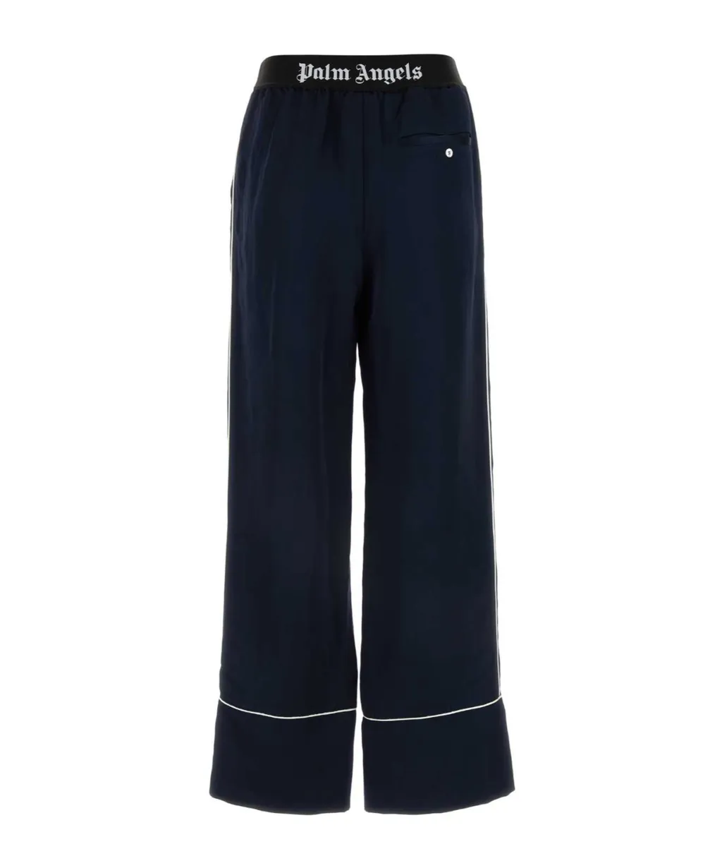 Logo Elastic Waistband Pajama Bottoms