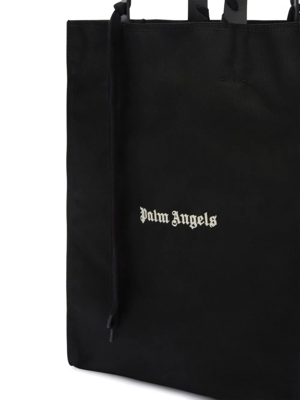 Logo Printed Lace-Up Detailed Tote Bag
