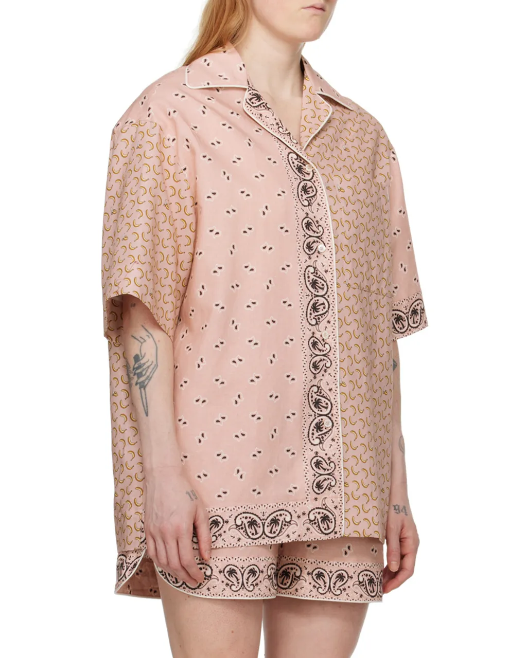 Paisley Printed Short-Sleeved Shirt