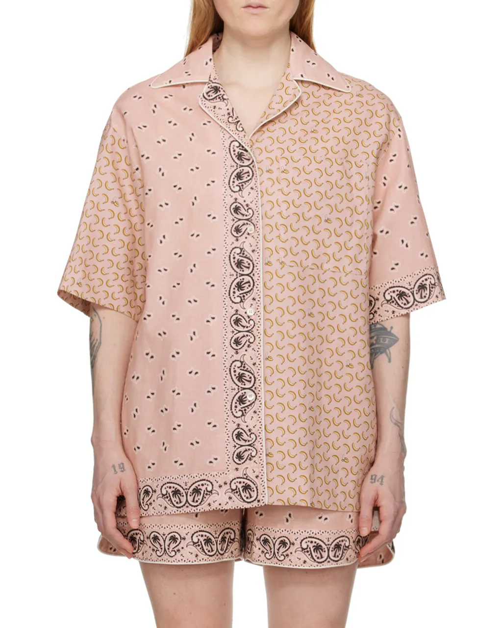 Paisley Printed Short-Sleeved Shirt