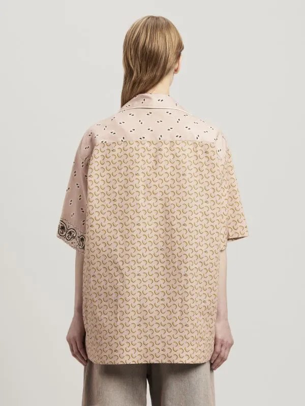 Paisley Printed Short-Sleeved Shirt