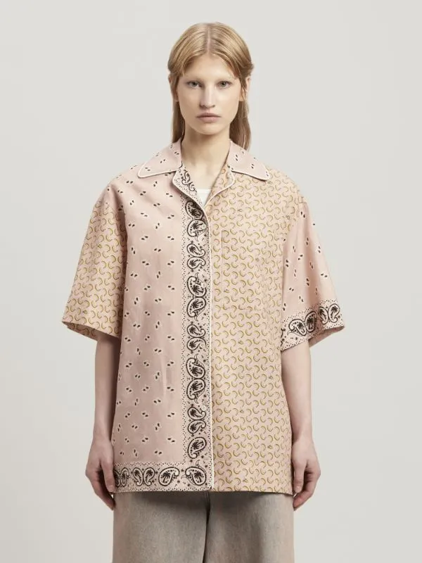 Paisley Printed Short-Sleeved Shirt