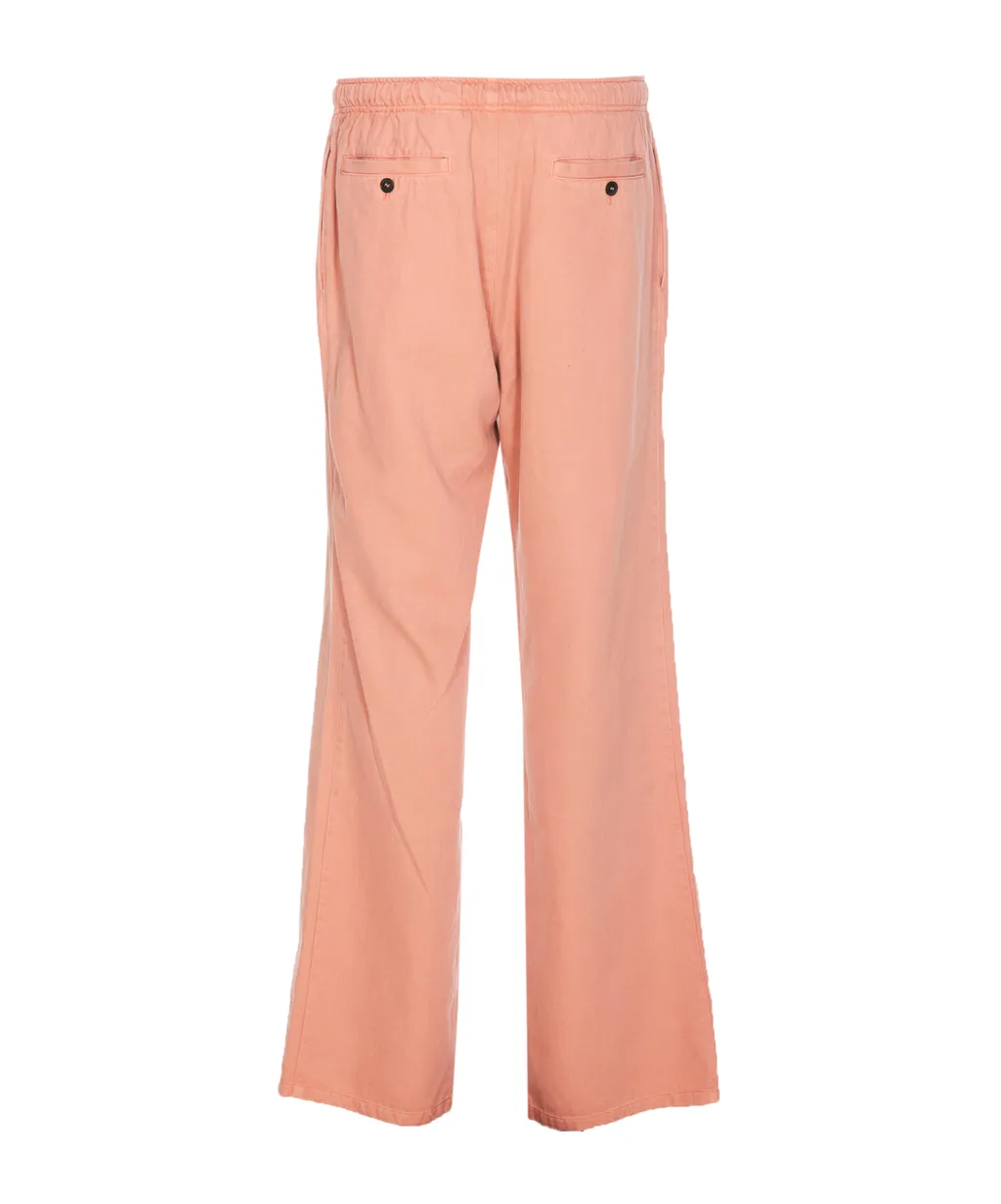 Monogram Embroidered Drawstring Pants