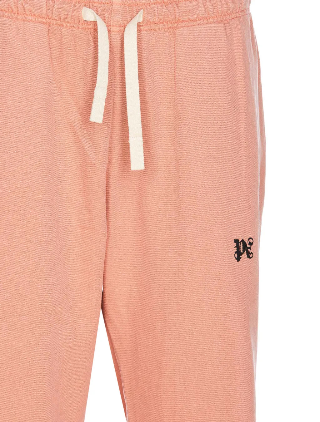 Monogram Embroidered Drawstring Pants