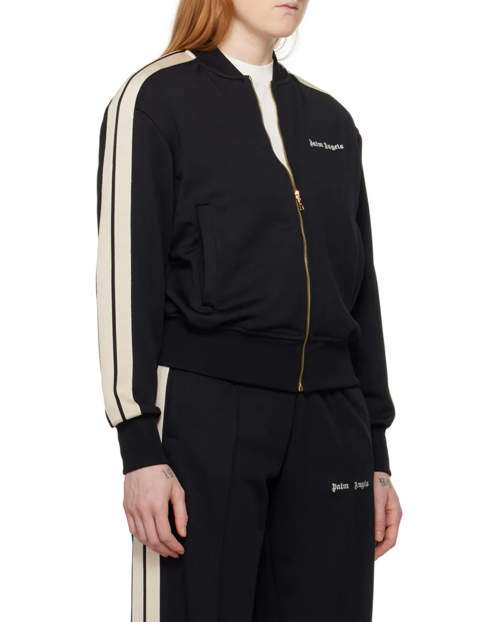 Logo Embroidered Zipped Jacket
