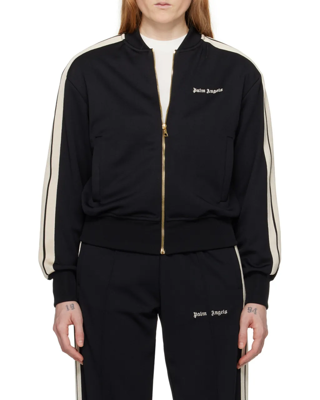 Logo Embroidered Zipped Jacket