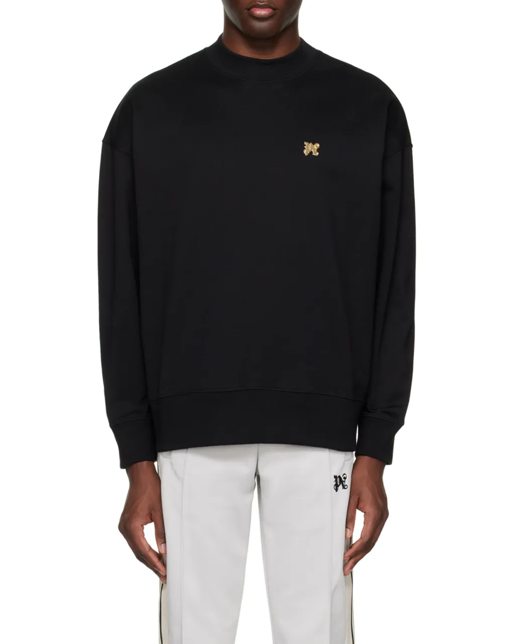Logo Plaque Crewneck Sweatshirt