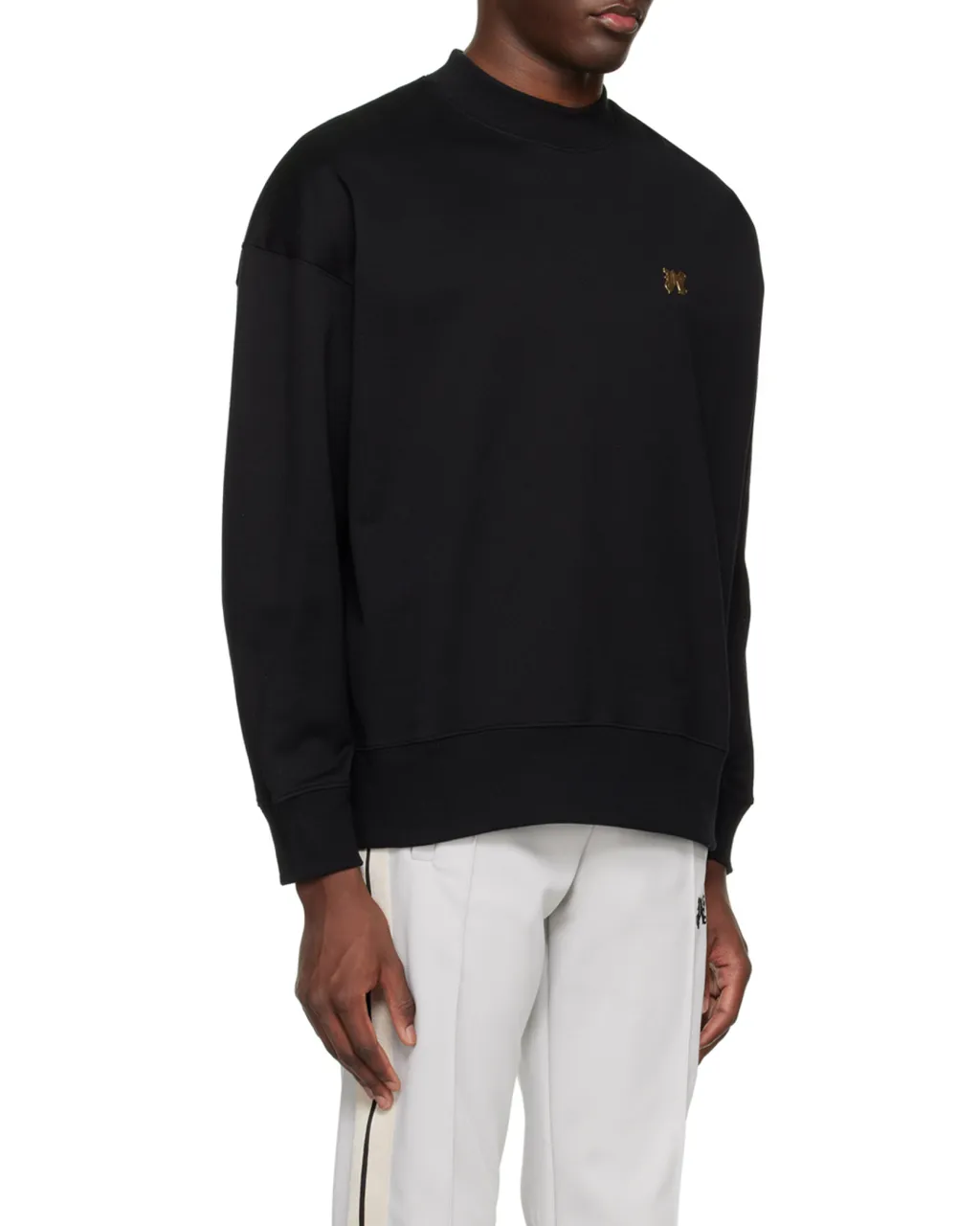 Logo Plaque Crewneck Sweatshirt