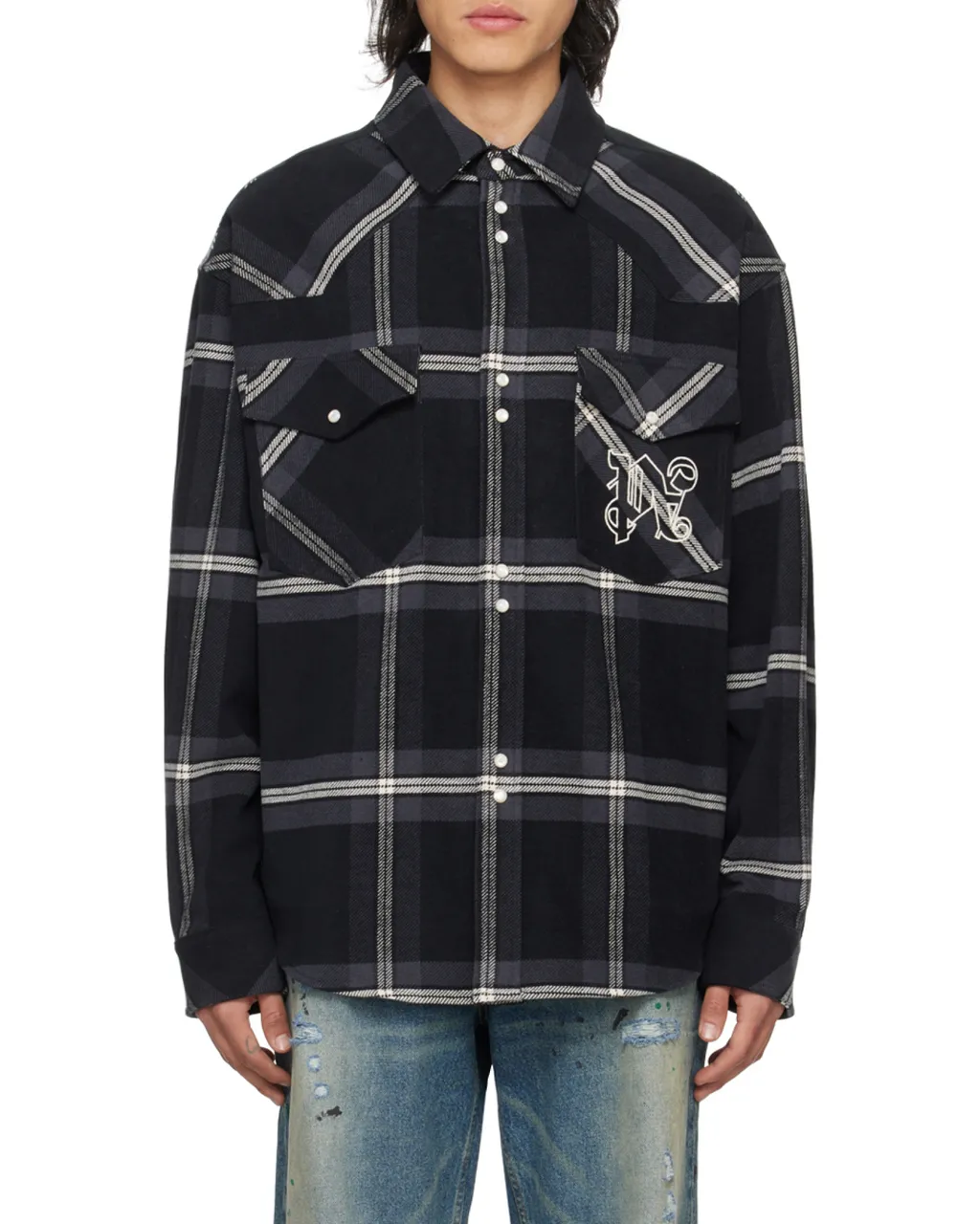 Monogram Checked Overshirt