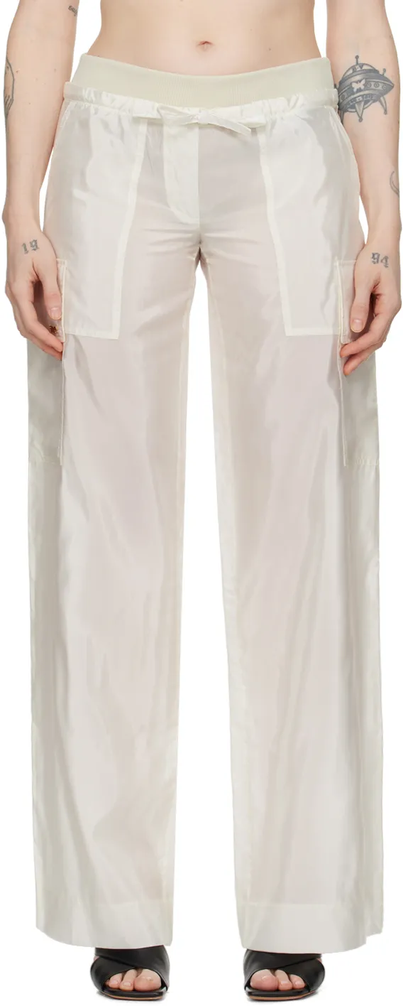 High-Shine Satin Parachute Trousers