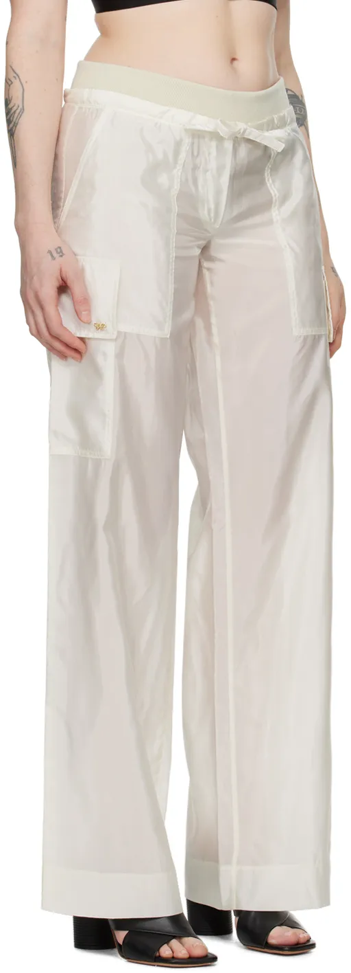 High-Shine Satin Parachute Trousers