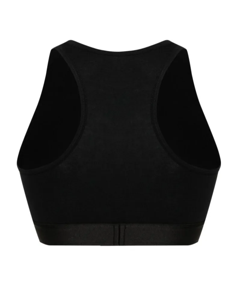 Logo-Tape Racerback Cropped Bralette