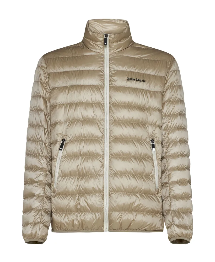 Logo Printed Quilted Jacket