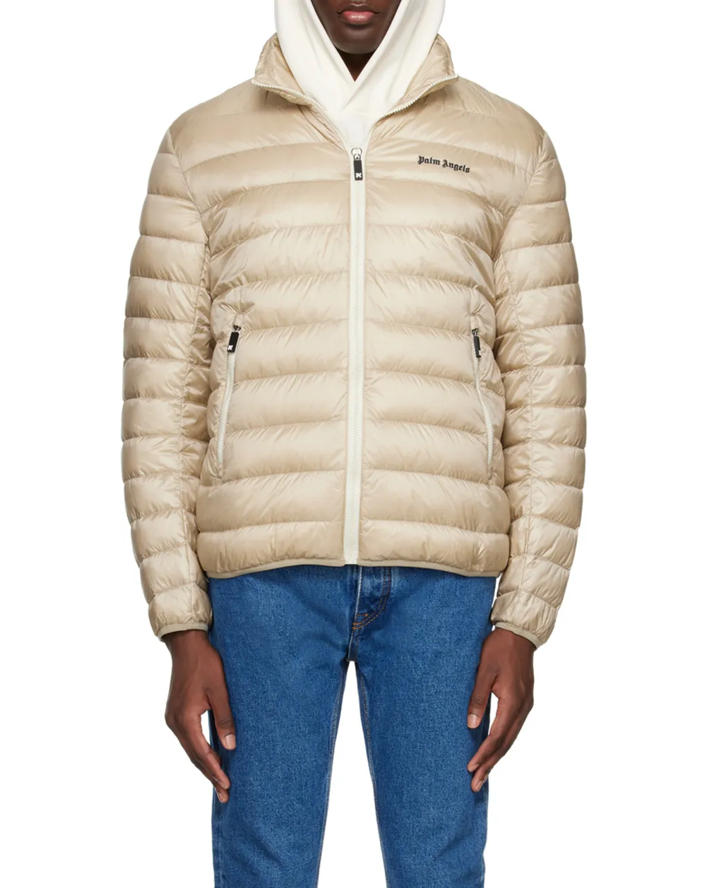 Logo Printed Quilted Jacket