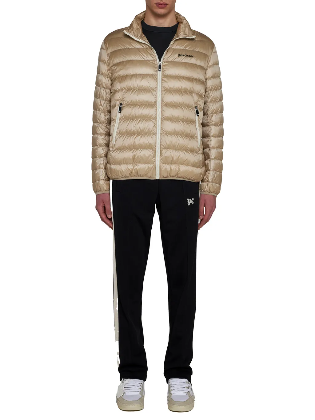 Logo Printed Quilted Jacket