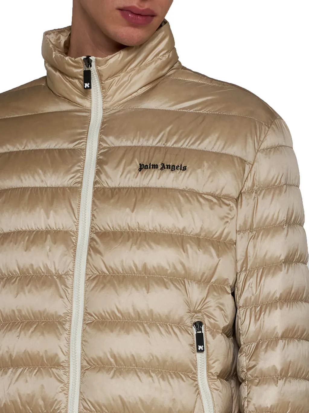 Logo Printed Quilted Jacket