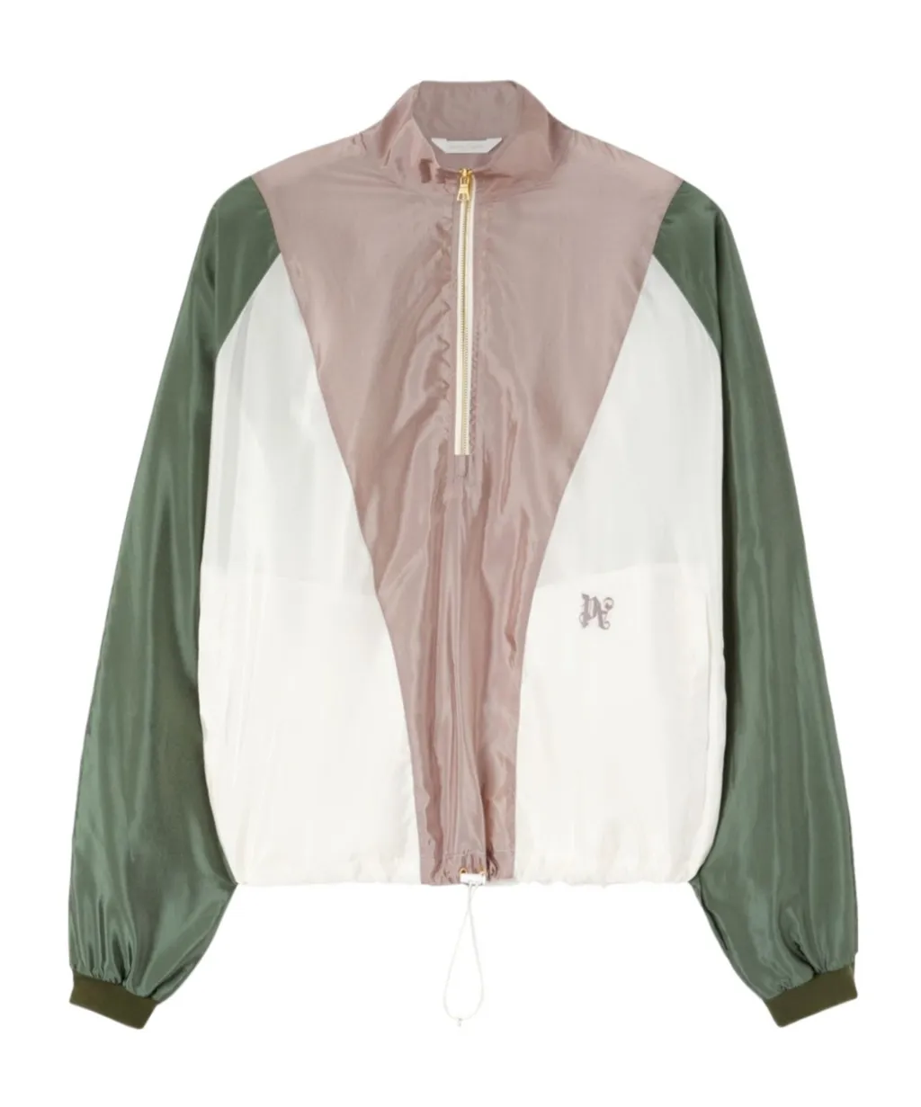 Pa Monogram Embroidered Funnel Neck Jacket